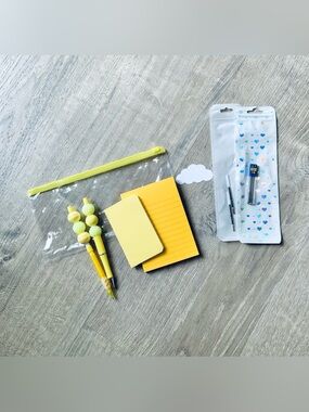 NEW📚 Homemade Crafted Beaded Pen & Pencil Stationery Set OS